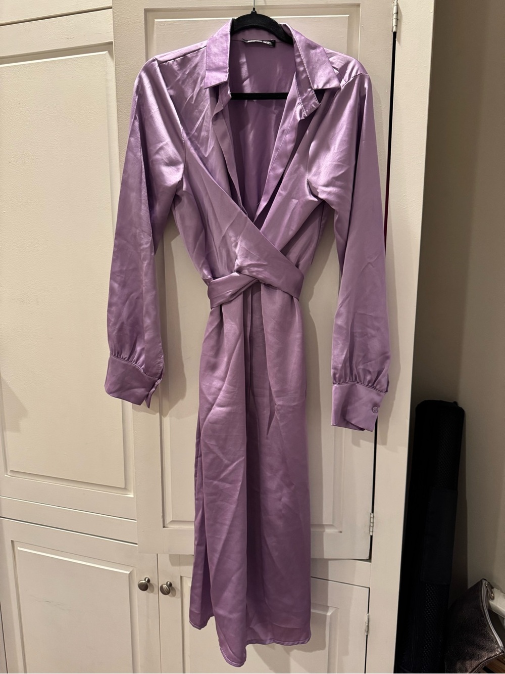 Boohoo Purple Wrap Dress
